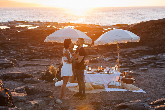 A Beach Picnic Wedding Proposal Spain